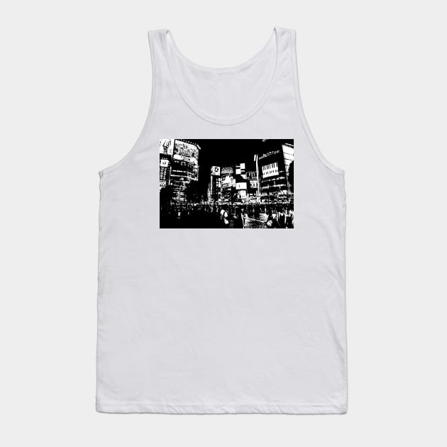 Shibuya Crossing - Tokyo Tank Top by Neon Bang Bang